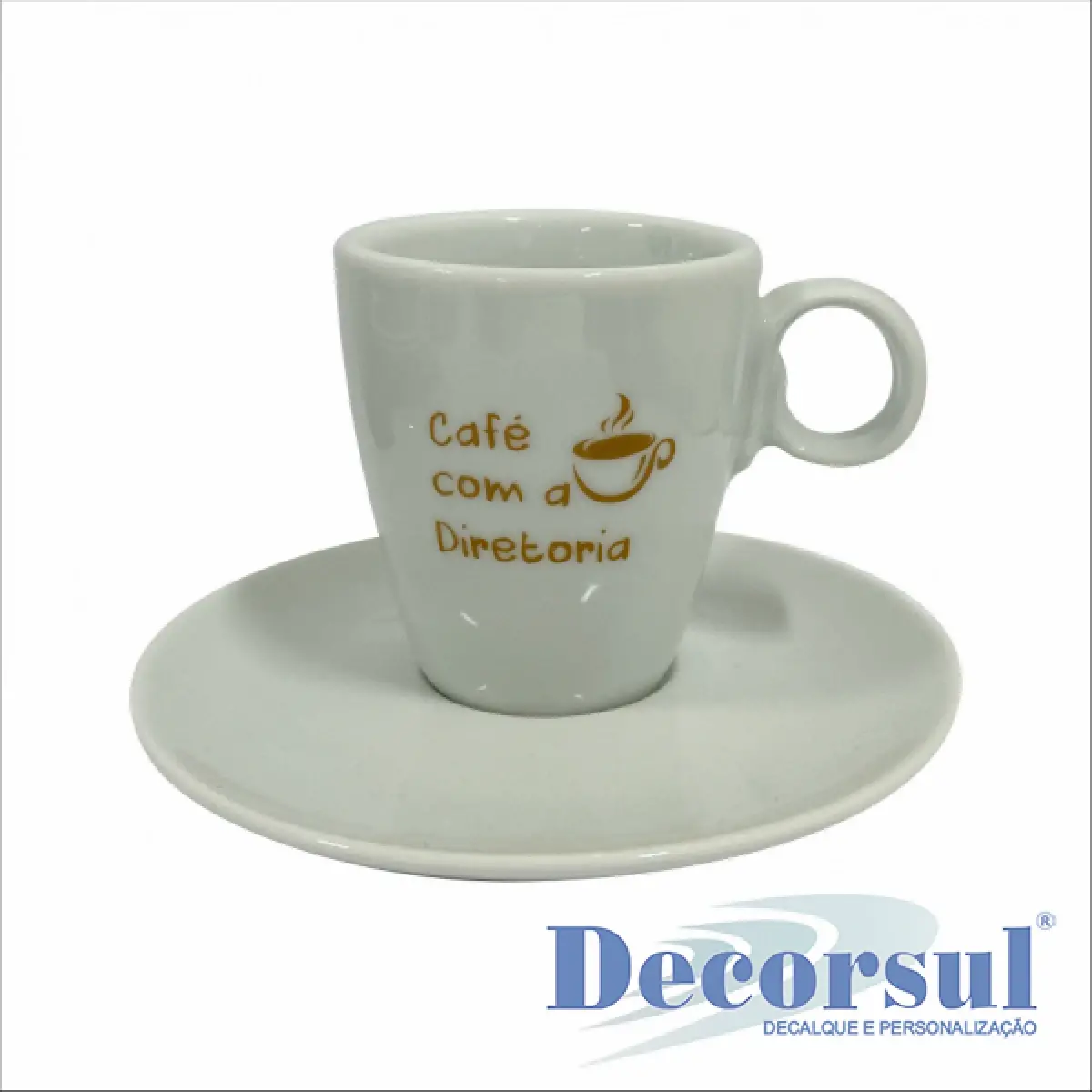 Xicara Porcelana Cappucino Personalizada Holandesa 160ml